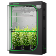 Growbox Pro P426 120 x 60 x 180 cm Indoor Grow Tent 2000D Oxford-Gewebe Hochreflektierendes Mylar und stabile Metallstangen