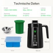 2-in-1 Decarboxylator & Kräuter Infusionsgerät für Butter und Öl mit einstellbarer Zeit und Temperatur für Olivenöl, Tinkturen, Gummibonbons & DIY-Rezepte