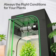 Complete Grow Tent Kit 3x3 Indoor Grow System with GrowHub WiFi Controller, Efficient Ventilation & Full-Spectrum LED Grow Light, 1680D Mylar Lightproof Tent 36"x36"x72"