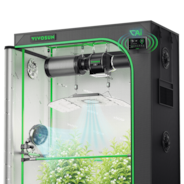 Smart AI Grow Tent System 4x2 Indoor Smart Grow System with Self-Learning AI Controller, Dynamic Airflow & Tunable Spectrum, Automated Climate Control, 2000D Mylar Tent 48"x24"x72"