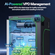 Smart AI Grow Tent System 4x4 Indoor Smart Grow System with Self-Learning AI Controller, Dynamic Airflow & Tunable Spectrum, Automated Climate Control, 2000D Mylar Tent 48"x48"x80"