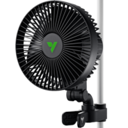 AeroWave A6 Clip Fan für Growzelte, 15 cm automatisch oszillierender Ventilator mit AC-Motor, 1er-Pack