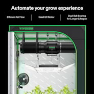 AeroZesh T6 Inline Fan 6″, PWM-Controlled EC Fan for Grow Tent Ventilation