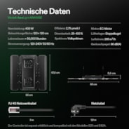 AeroLight Wing AW400SE Vollspektrum LED Pflanzenlampe 400W, mit Integriertem Zirkulationsventilator, Kompatibel mit App, 120 x 120 cm Abdeckfläche