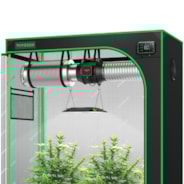 Smart Grow Tent Kit GIY-SK-42 2x4, 2-Plant Complete System, with WiFi E42A Controller, 100W AeroLight LED Grow Light, and 6-inch AeroZesh S6 Ventilation Combo