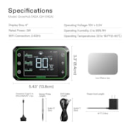 GrowHub Controller E42A, Smart Environmental WiFi-Controller with Temperature, Humidity, Timer, Cycle, Schedule Controls, for Grow Tent Cooling Ventilation Lighting