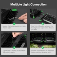 AeroLight Expandable H-bar, Spacing Adjustment, Black