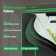 Grow Tent Pro 8x8 P888, 16-24 Plants Use, Large Front Window, 96″ x 96″ x 80″, For Indoor Plants Growing