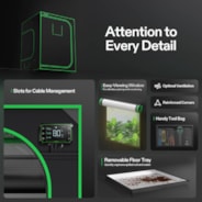 Grow Tent 5x5 S558, 6-10 Plants Use, 600D Light-proof Oxford, 60″ x 60″ x 80″, For Indoor Plants Growing