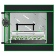 Clone Tent Kit 20″x14″x21″, with Seed Starter Tray, Heat Mat, AeroWave D4 Clip Fan, and Rockwool Cubes