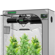 Smart Grow Tent Kit GIY-SGS-G42 2x4, 2-Plant Complete System, with WiFi E42A Controller, 200W AeroLight Wing SE LED Grow Light, and 4-inch AeroZesh G4 Ventilation Combo