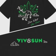 Vivosun Branded T-shirt XL, 180g Ice Cotton Fabric, Black