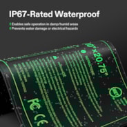 Seedling Heat Mat with Dual Digital Display Thermostat, 10" x 20.75" Black Warm Hydroponic Heating Pad for Seed Germination