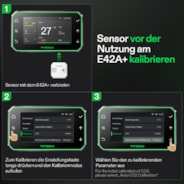 Capteur 4 en 1, surveillance de la température et de l'humidité avec détection du CO₂ et de la lumière, compatible avec GrowHub E42A+