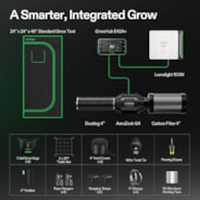Smart Grow Tent Kit, 2 × 2ft 1-Plant System, WiFi-Integrated Automatic Grow System with Full Spectrum LED Grow Light, Efficient Ventilation System with GrowHub E42A+ Controller