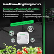 4-in-1 Sensor, Temperatur- & Luftfeuchtigkeitssensor mit CO₂- und Lichtmessung, VPD Monitoring, kompatibel mit GrowHub E42A+