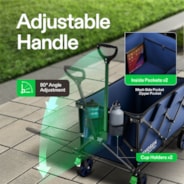 Heavy Duty Collapsible Folding Wagon, Blue