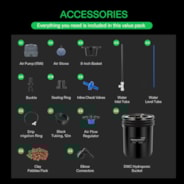 VIVOSUN 5 Gallon DWC Hydroponic System Kit (4 Bucket, Black)