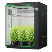 Carpa de cultivo S558 de 150 x 150 x 200 cm, Mylar de alta reflectividad con lona Oxford 1680D y estructura metálica reforzada