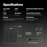 LumaLight 750W LED Grow Light, Full Spectrum Indoor Plant Light with Deep Canopy Penetration, 5x5ft Coverage, GrowHub Compatible