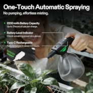 Battery Powered Sprayer 0.5Gallon, Electric Spray Bottle USB Rechargeable, 2.2 Ah Battery