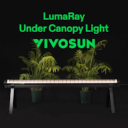 LumaRay Under Canopy Lights, Full Spectrum Dimmable LED Grow Lights for Grow Tents, Greenhouses, SGS Compatible
