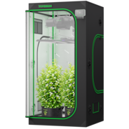Grow Tent 3x3 S336, High Reflective Mylar with 1680D Oxford Canvas & Heavy-Duty Metal Support 36"x36"x72"