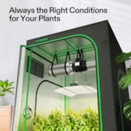 Complete Grow Tent Kit 4x4 Indoor Grow System with GrowHub WiFi Controller, Efficient Ventilation & Full-Spectrum LED Grow Light, 1680D Mylar Lightproof Tent 48"x48"x80"