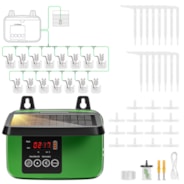 Solar Automatisches Tropfbewässerungsset mit Timer, Bewässerungssystem für 15 Pflanzen im Garten