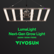 LumaLight 500W LED Grow Light, Full Spectrum Indoor Plant Light with Deep Canopy Penetration, 4x4ft Coverage, GrowHub Compatible