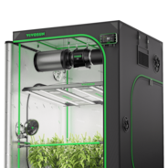 Smart Grow Tent Kit PRO 4x4 Indoor Grow System with 2-in-1 Tunable Spectrum LED Light, Smart GrowHub Automation, Efficient Ventilation & 360° Airflow, 2000D Mylar Tent 48"x48"x80"
