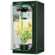 CLEARANCE | Smart Grow Tent Kit, 2.7 × 2.7ft 2-Plant System, WiFi-Integrated Automatic Grow System with Full Spectrum LED Grow Light, Efficient Ventilation System with GrowHub E42A+ Controller