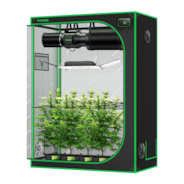 Smart Grow Tent Kit GIY-SGS-52 2x5, 3-Plant Complete System, with WiFi E42A Controller, 200W AeroLight Wing SE LED Grow Light, and 6-inch AeroZesh G6 Ventilation Combo