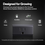GrowHub A10 Controller, Smart Plug, 15A 1800W, Remote Control, Compatible with Vivosun App for Grow Tent