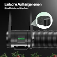 20 cm Smart Abluftset Pro G8 – Rohrventilator, GrowHub E42A+ WLAN-Controller, Aktivkohlefilter & Lüftungsschlauch für Growbox & Hydroponik