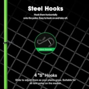 2 x 2Ft. Elastic Trellis Netting with 4 Hooks