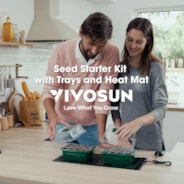 Seedling Combo w/ 10"x20.75" Heat Mat and 6-Pack Seed Starter Trays