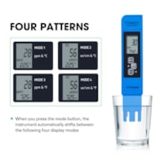 Digital pH Meter, 3-in-1 TDS EC and Temperature Meter, Plant Soil Moisture Tester Combo for Home, Garden and Hydroponics