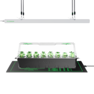 Seed Starter Kit with 40-Cell Seed Starter Tray, 4-Pack LED Linear Grow Lights, and a Heat Mat