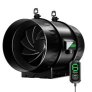 AeroZesh T8 Rohrventilator mit E12 Drehzahlregler, PWM-gesteuerter EC-Lüfter für Growzelt-Belüftung