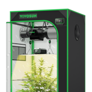 VIVOSUN Smart Growbox Komplettset, 60×60 cm – 1-Pflanzen-SystemIntelligentes, vollautomatisches Grow-Setup mit WLAN-Steuerung, integriertem GrowHub E42A+ Controller und hocheffizientem Full-Spectrum LED Grow Light