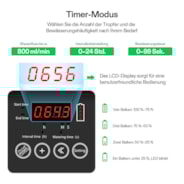 Solar Automatisches Tropfbewässerungsset mit Timer, Bewässerungssystem für 15 Pflanzen im Garten