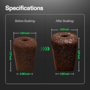 Seed Rooter, Plant Starter Plugs, Support Robust Roots for Seedlings and Cuttings, 40 Cubes, Designed for VSeed Smart Box & Seed Starter Trays