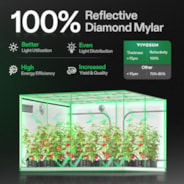 Grow Tent 10x10 S108, 24-32 Plants Use, 600D Light-proof Oxford, 120″ x 120″ x 80″, For Indoor Plants Growing