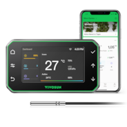 GrowHub Controller E42A+, Smart WLAN-Controller für Growzelte Umgebungssteuerung von Temperatur, Luftfeuchtigkeits, VPD, Timer, Zyklen und Zeitplansteuerung, Kühlung