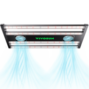 AeroLight 320W LED Grow Light, Indoor Plant Light Bars with Circulation Fan for Grow Tent Cooling Ventilation, Tunable Full Spectrum, Support App Control, GrowHub Compatible, 4x2ft Coverage