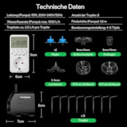 FlexFeed Automatisches Tropfbewässerungsset, All-in-One Profi-Anbau-Set
