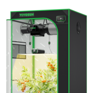 CLEARANCE | Smart Grow Tent Kit, 2.7 × 2.7ft 2-Plant System, WiFi-Integrated Automatic Grow System with Full Spectrum LED Grow Light, Efficient Ventilation System with GrowHub E42A+ Controller