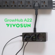 GrowHub Outlet Controller A22 mit Temperatur- und Feuchtigkeitssensor, Smart Plug Thermostat 15A 3600W, kompatibel mit VIVOSUN App für Growzelt