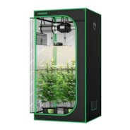 Standard Grow Tent Kit GIY-27 2.7x2.7, 2-Plant Complete System, with LumaLight 100W Grow Light, 4-inch Ventilation Combo